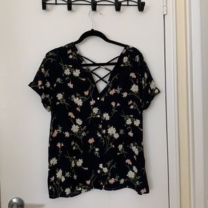 Sienna Sky Black Floral Blouse
